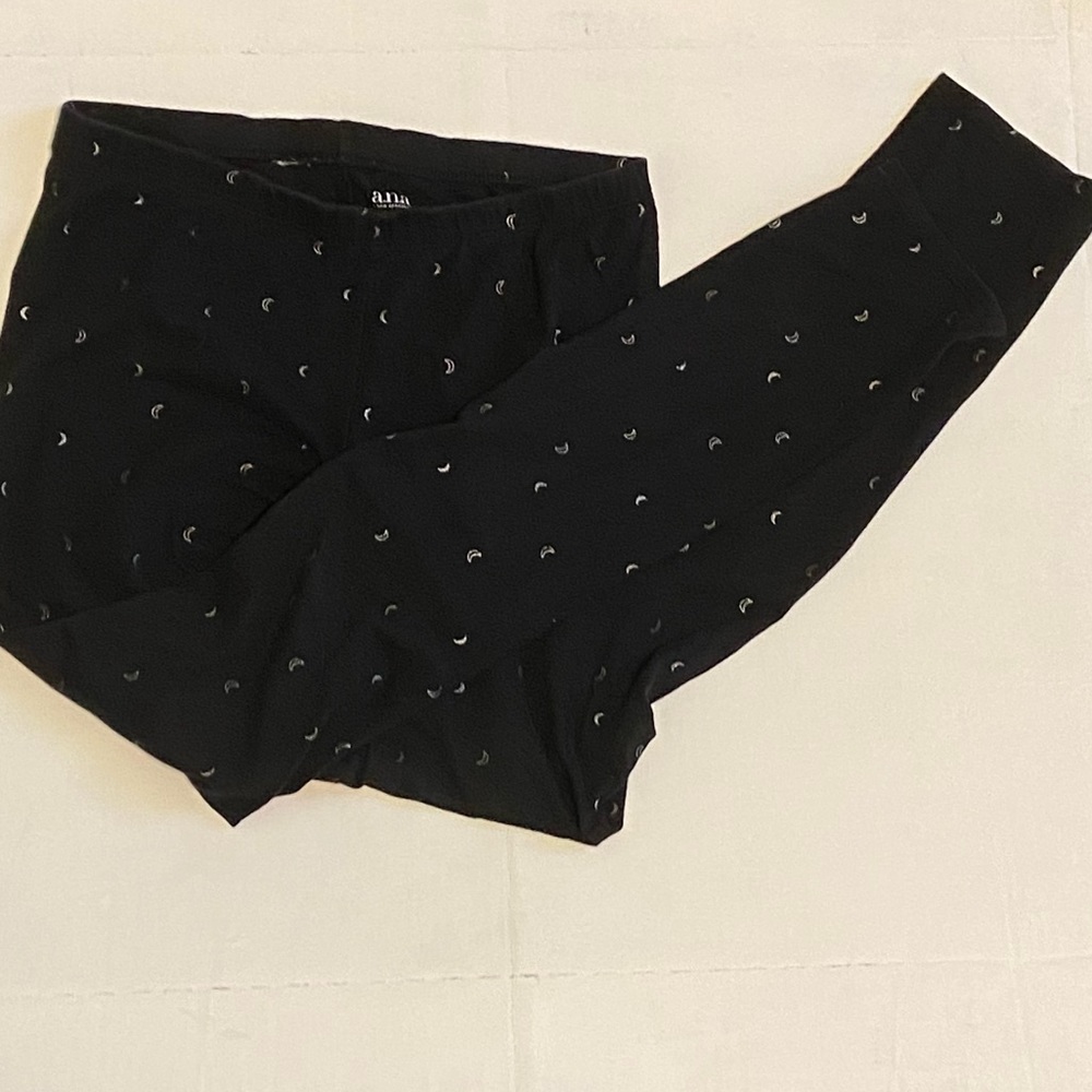A.n.a medium leggings black with silver moons